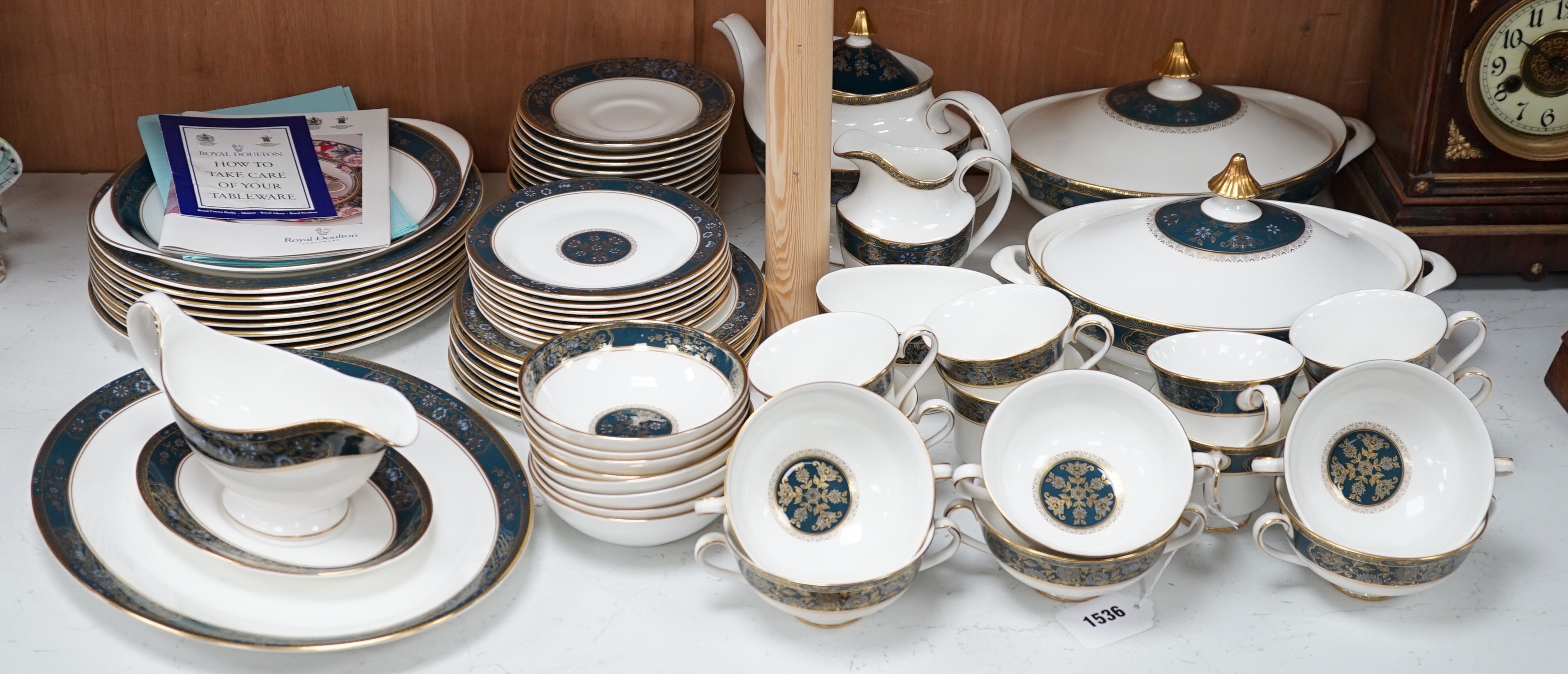 A Royal Doulton dinner and tea service, Carlyle pattern